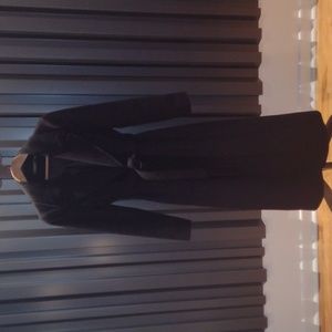 Belted wool-blend Wrap coat